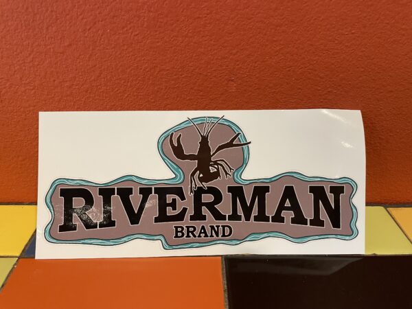 Riverman Die Cut Bumper Sticker
